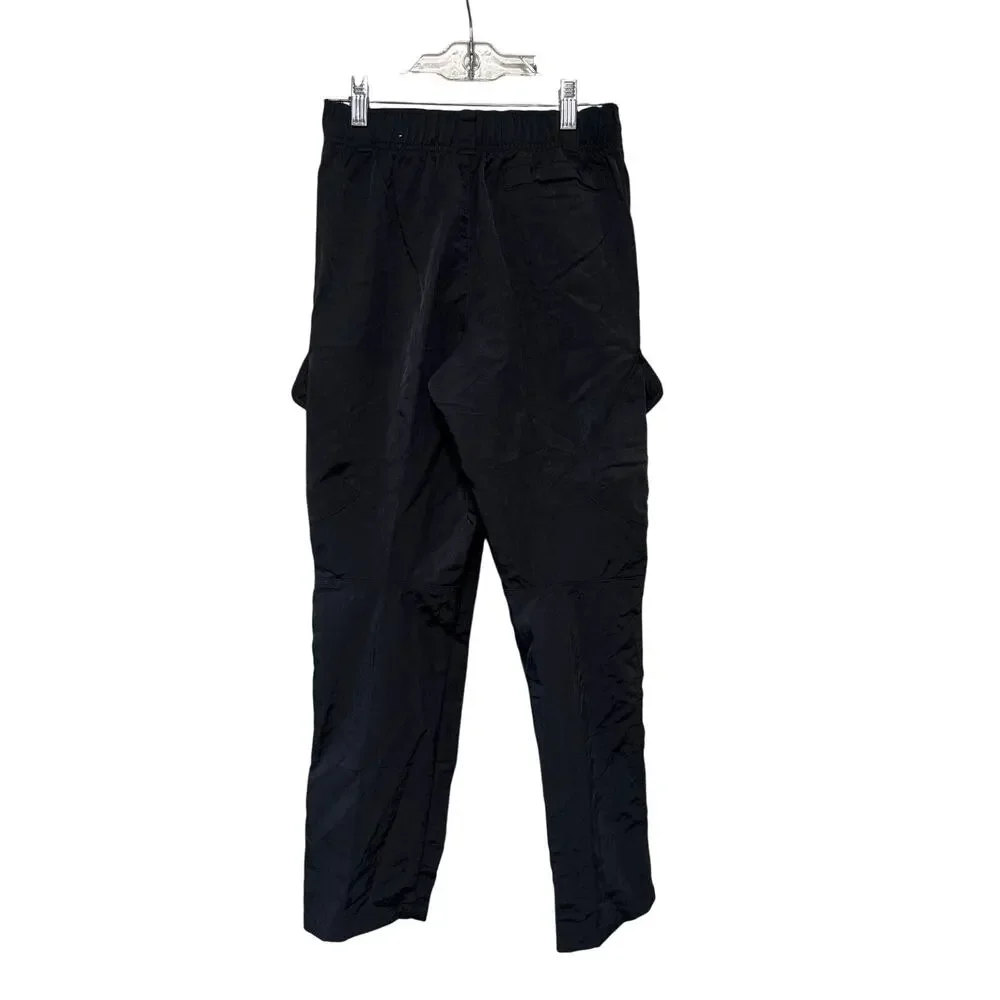 Nike Kids Black Woven Cargo Pants Elastic Waist Size M